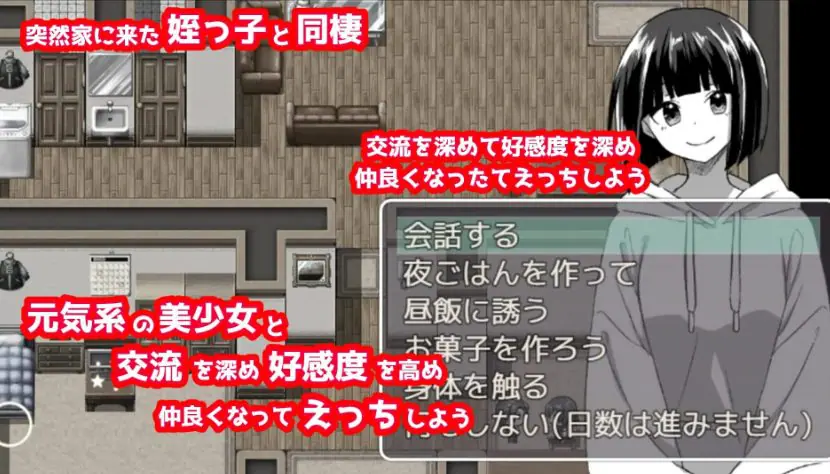 【PC/AI汉化/日式/RPG游戏350M】都说不行啊&hellip;与侄女美波秘密同居（ダメだって&hellip;姪っ子ミナミと秘密の同棲）内嵌AI汉化版+全回想存档+日式RPG游戏+350M