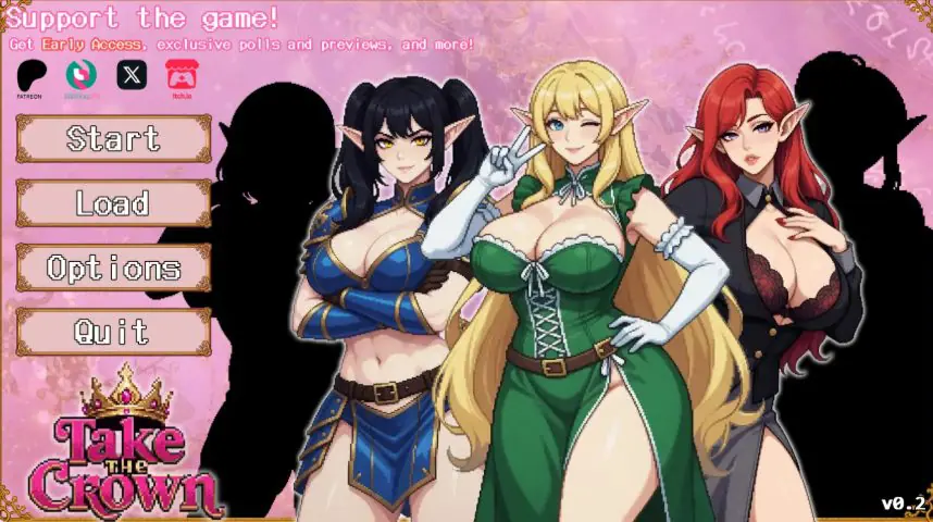 【PC/安卓/AI汉化/日系SLG/沙盒/2.80G】精灵少女夺冠记(Take the Crown) Ver0.2 AI汉化版+PC+安卓+日系SLG游戏+2.80G